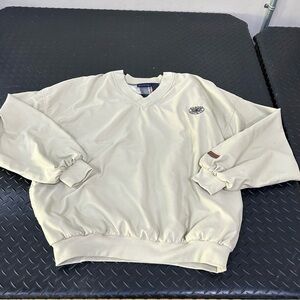 Antigua Men’s Golf Pullover, Size L in Light Tan